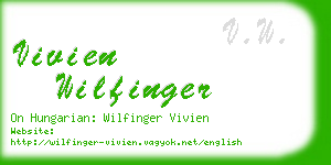 vivien wilfinger business card
